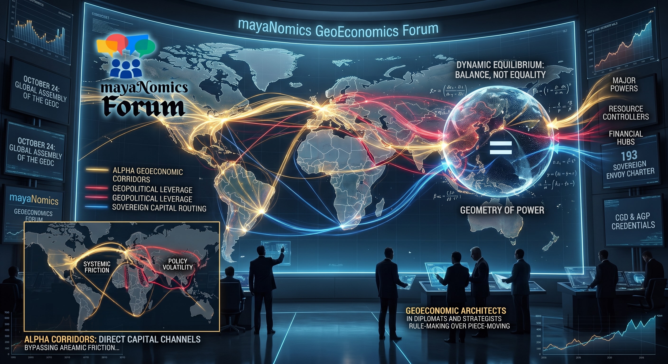 mayaNomics GeoEconomics Forum — global corridors, power geometry, and institutional architecture